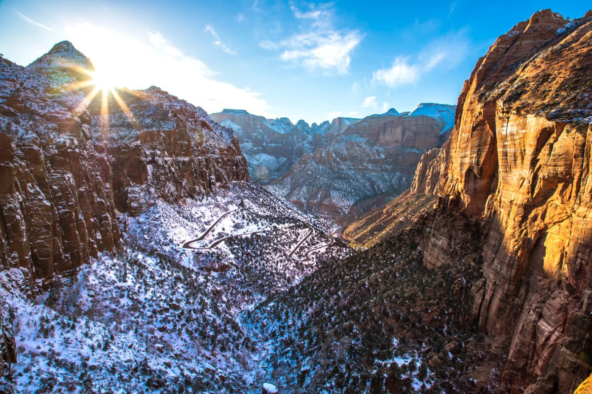 Drone zion 2024 national park